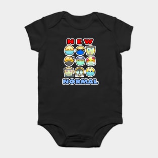 26 New Normal Emoji Baby Bodysuit